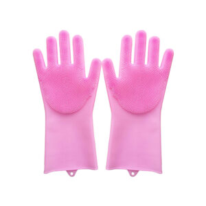 Silicone Glove Cleaning Sponge, Dishwashing Gloves